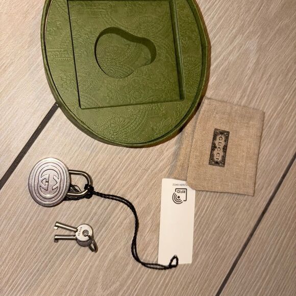 Gucci Other - Gucci Silver key /lock  for luggage or bag can use as bag charm or jewlery